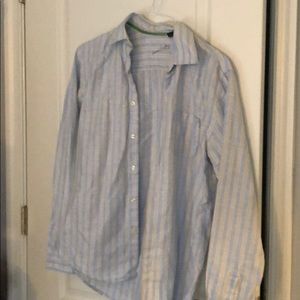 Linen/Cotten blend button down size small